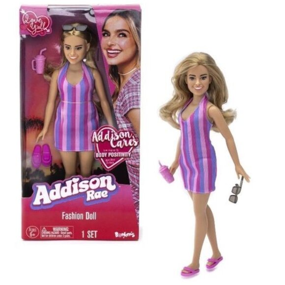 Addison Rae Fashion Doll (Twins/BFFs) Beach Style Body Positivity NIB Lot of 2 - Picture 8 of 8